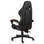 Voir la diapositive 3 : VIDAXL Fauteuil de jeux video Noir et rouge bordeaux Similicuir