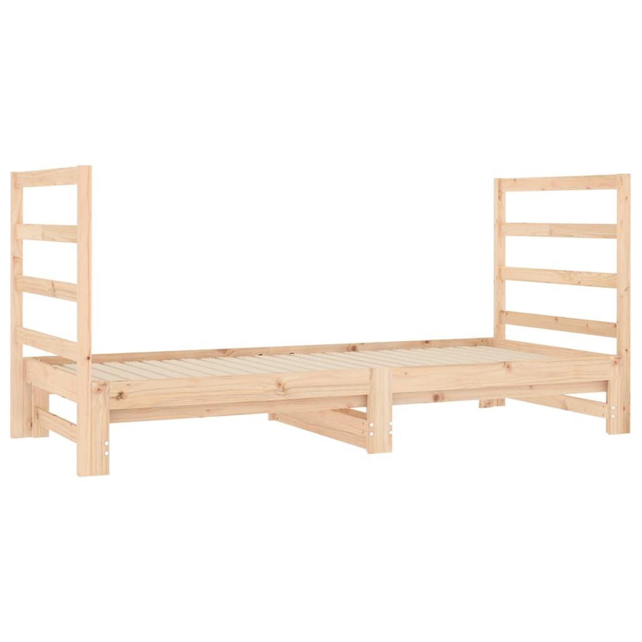 Voir la diapositive 4 : VIDAXL Lit coulissant sans matelas 2x(90x190) cm