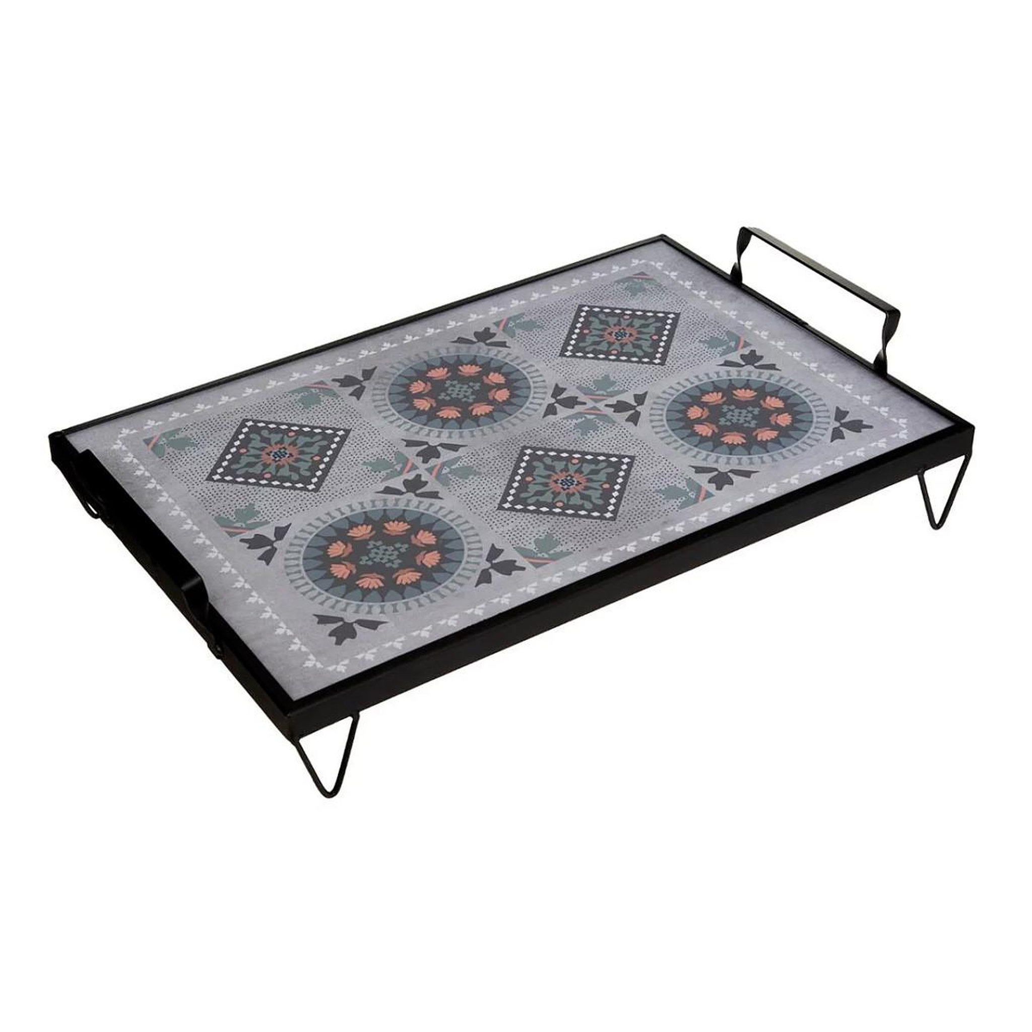 ATMOSPHERA Plateau de service  green house  41cm multicolore