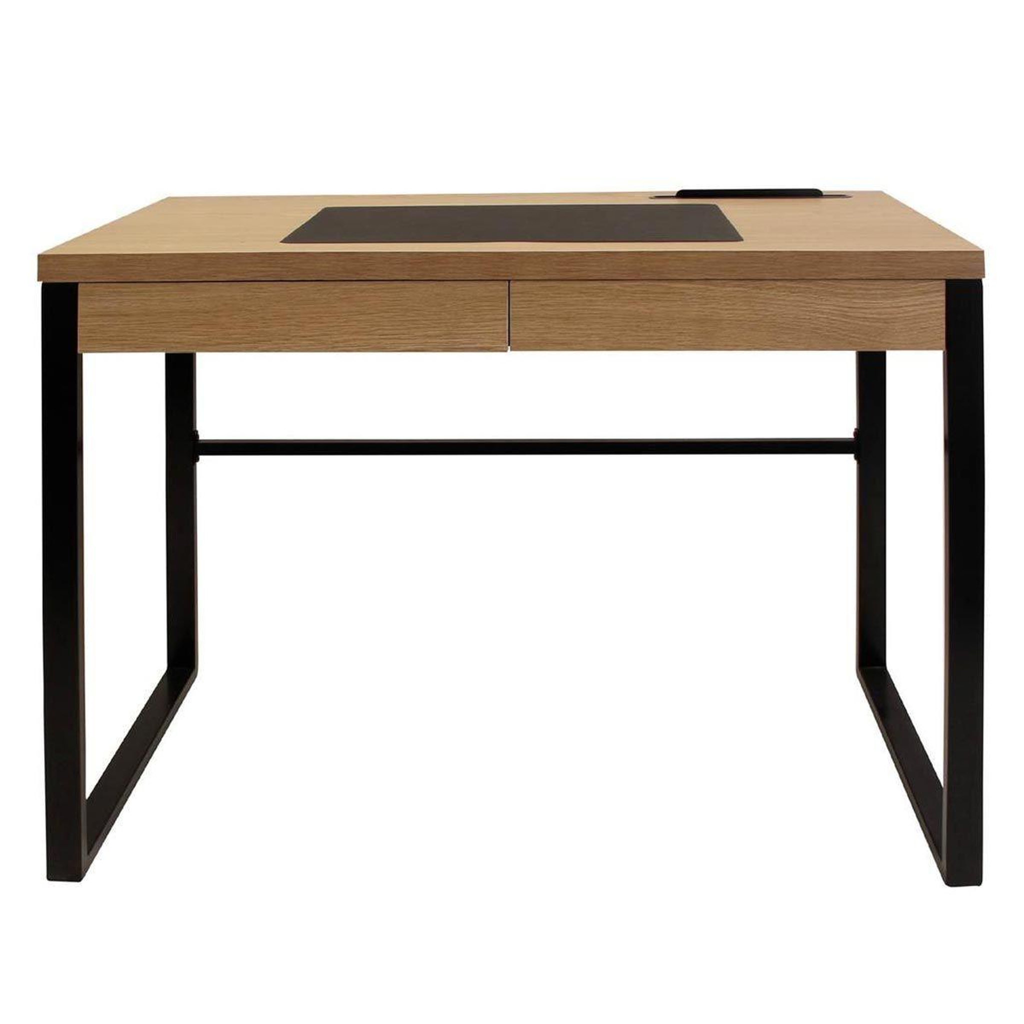 Voir la diapositive 2 : The Home Deco Factory Bureau design bois & métal  tameo  100cm naturel