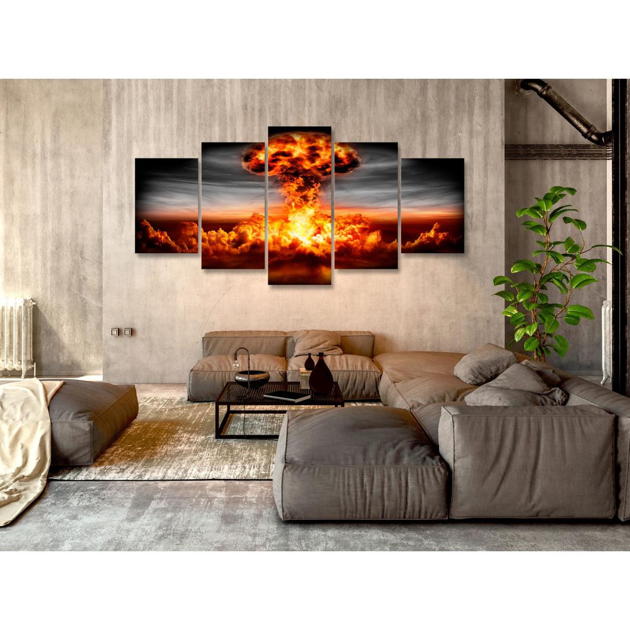 Voir la diapositive 2 : Paris Prix Tableau Imprimé 5 Panneaux  Explosion Wide