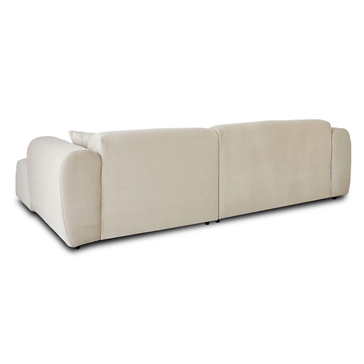 LISA DESIGN Aumance - canapé d'angle droit 4 places - en velours côtelé