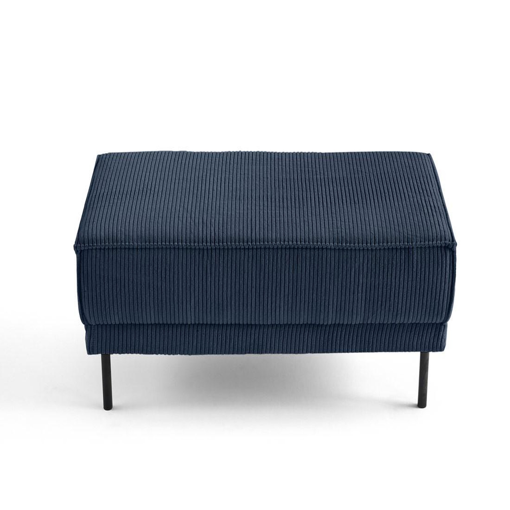 Voir la diapositive 1 : BEST MOBILIER Charlie - pouf - pieds hauts - en velours côtelé