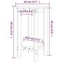 Voir la diapositive 6 : VIDAXL Table basse Noir Ø 40x60 cm Bois massif de pin