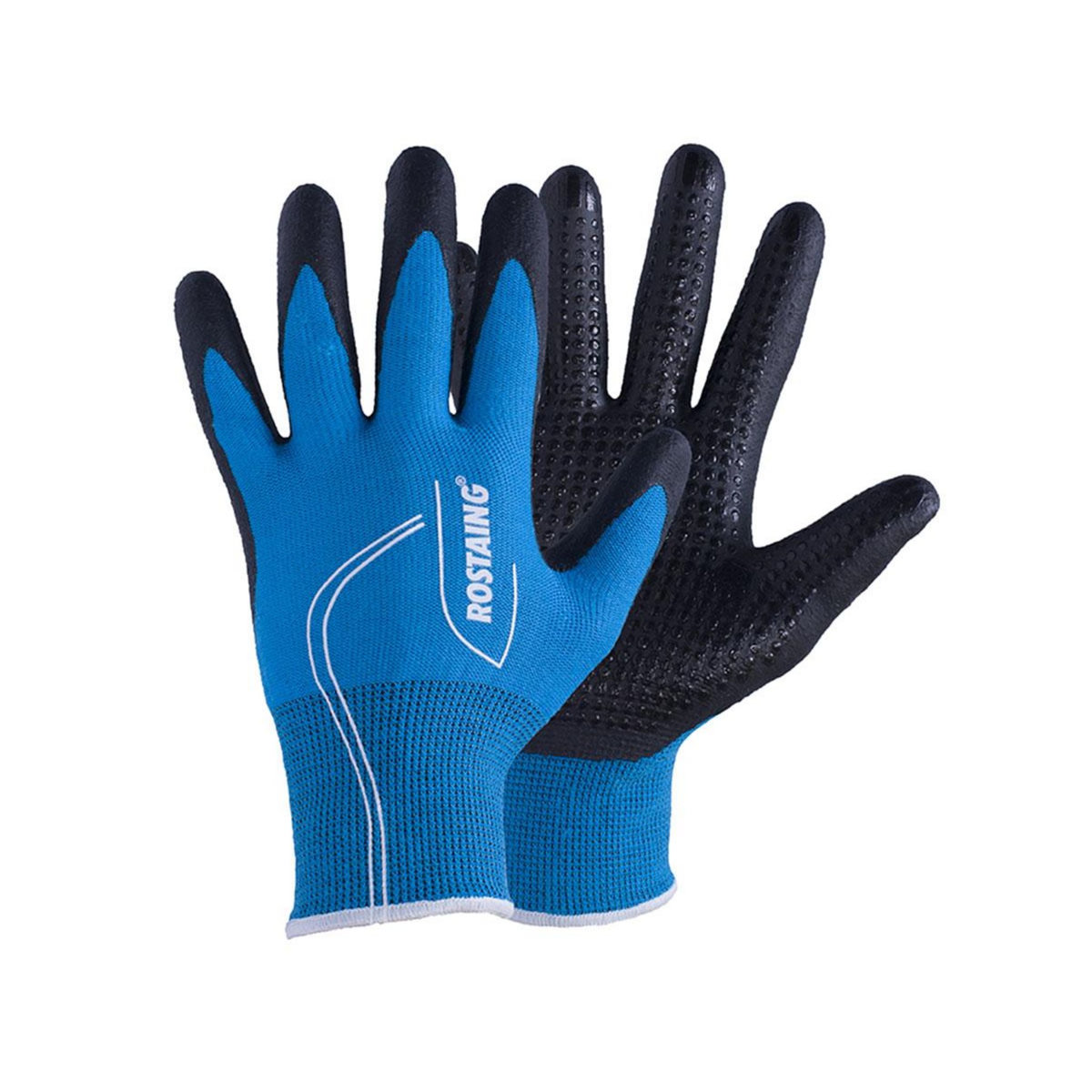ROSTAING Gants de protection Canada pour jardinage mi-saison T8 Bleu électrique - Rostaing