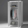 Voir la diapositive 2 : Paris Prix Armoire 2 Portes  Erik  205cm Blanc