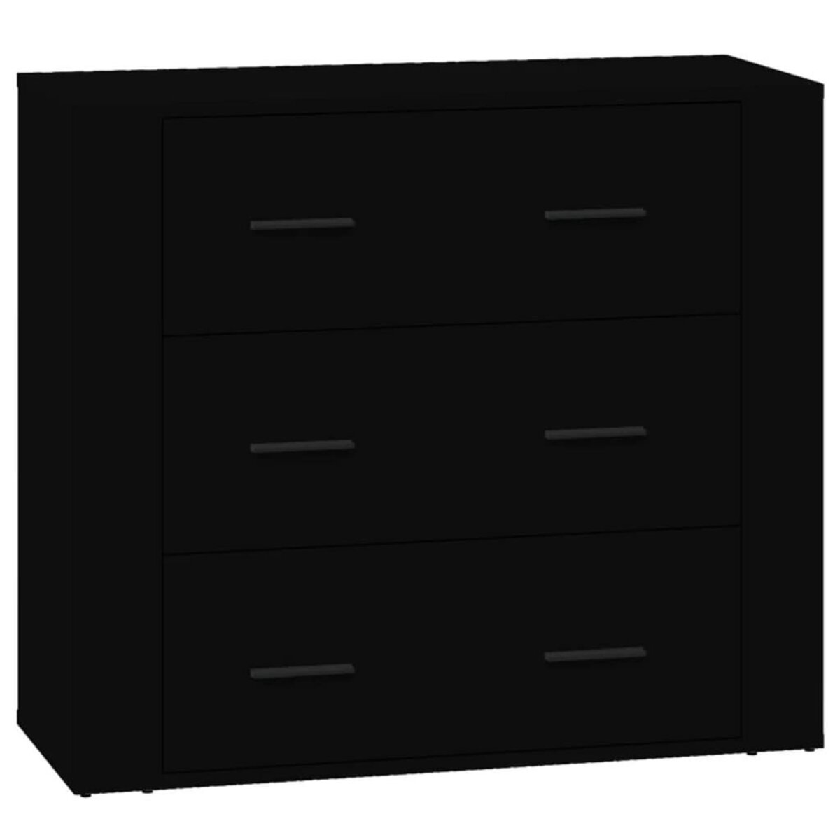 VIDAXL Buffet Noir 80x33x70 cm Bois d'ingenierie