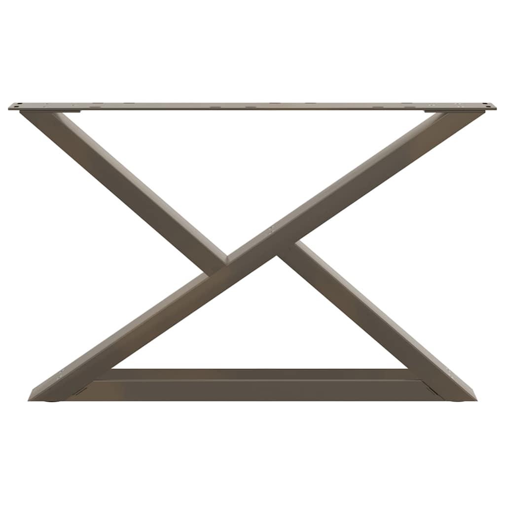 Voir la diapositive 5 : VIDAXL Pieds de table basse 2pcs acier naturel 70x(42-43,3)cm