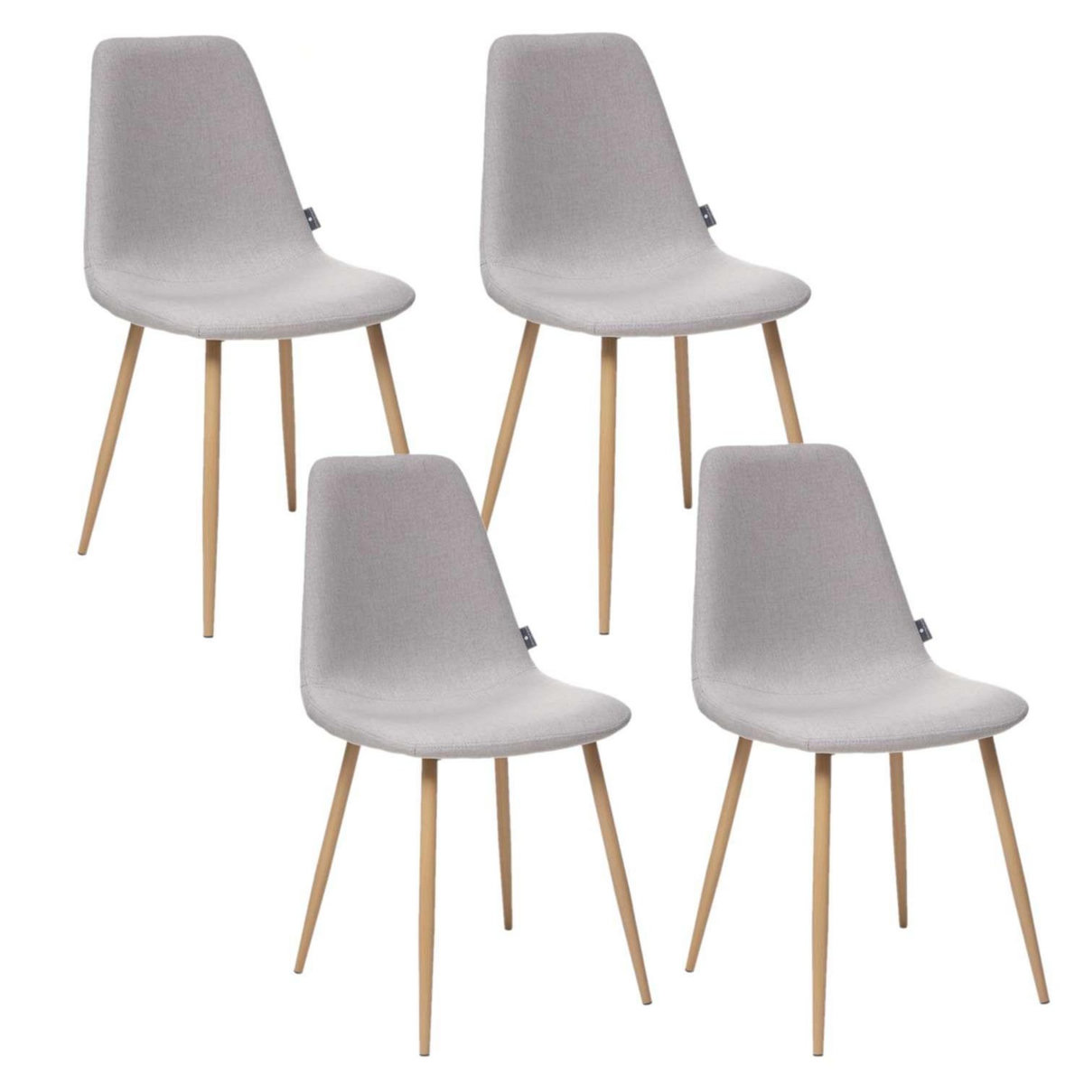ATMOSPHERA Lot de 4 - Chaise design scandinave Roka