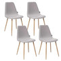 Voir la diapositive 1 : ATMOSPHERA Lot de 4 - Chaise design scandinave Roka