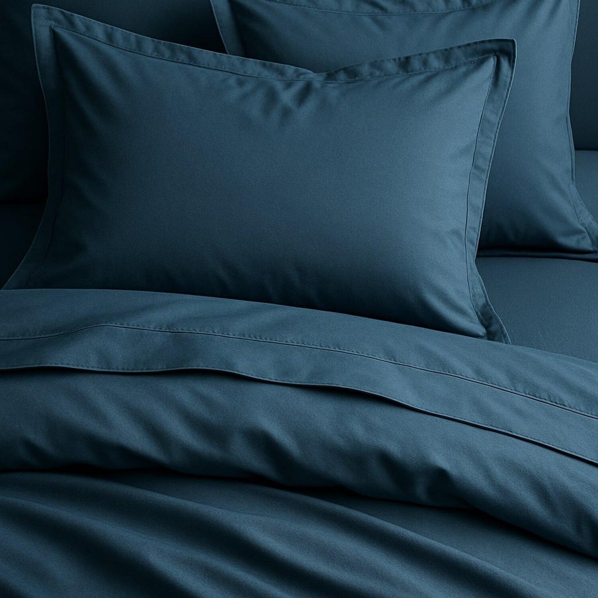 Voir la diapositive 2 : Home collection Parure housse de couette 100%satin de coton 70 fils