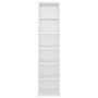 Voir la diapositive 4 : VIDAXL Armoire a CD Blanc brillant 21x20x88 cm Bois d'ingenierie