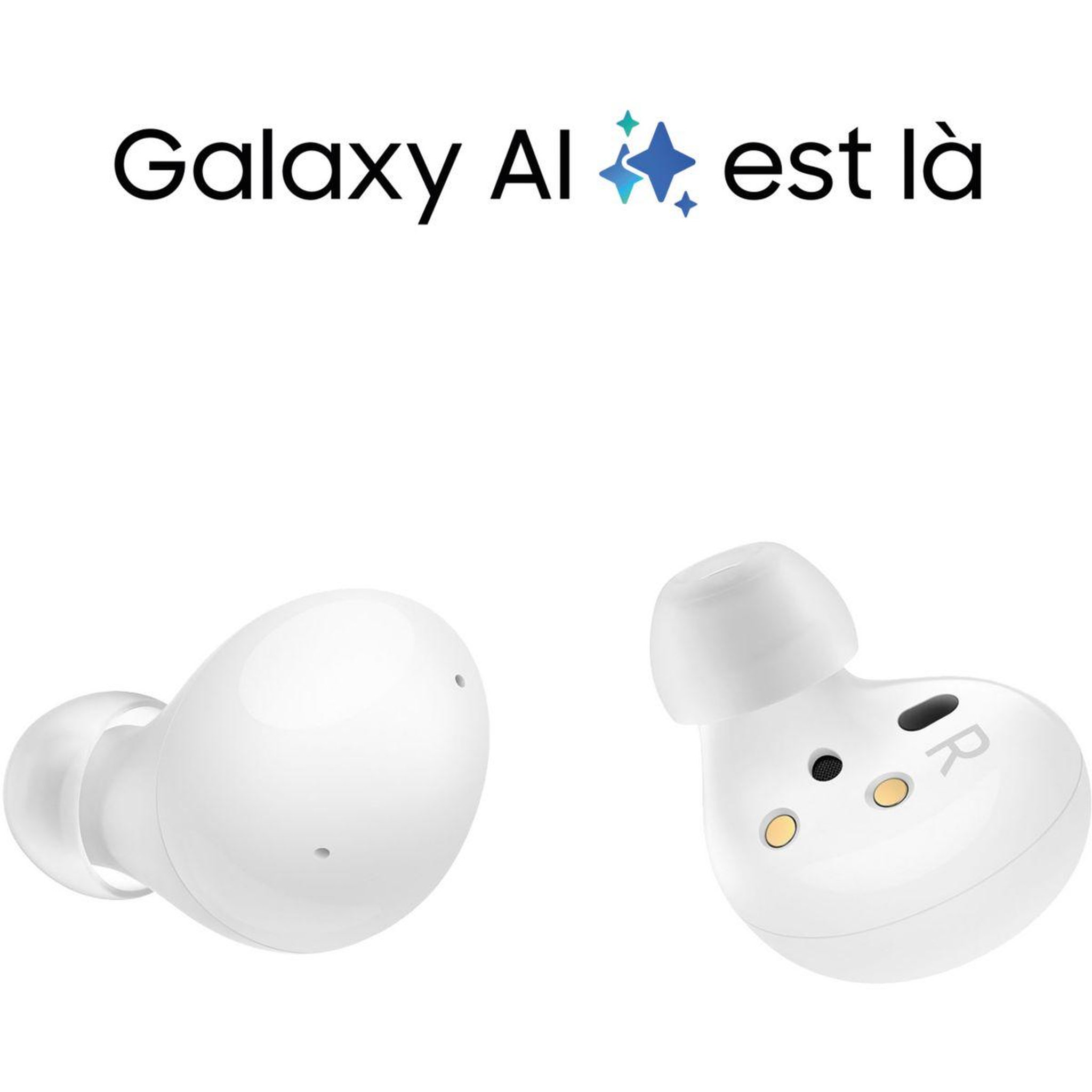Voir la diapositive 3 : Samsung Ecouteurs Galaxy Buds2 Blanc