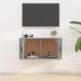 Voir la diapositive 3 : VIDAXL Meuble TV mural Sonoma gris 80x34,5x40 cm