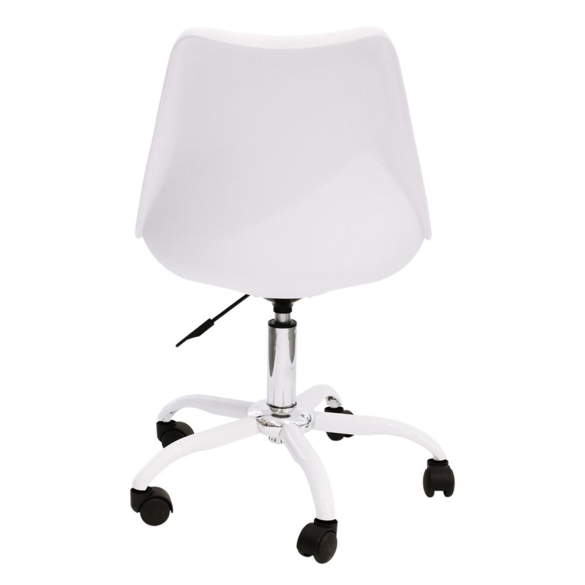 Voir la diapositive 3 : The Home Deco Factory Lot de 2 chaises à roulettes  kiruna  92cm blanc