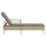 Voir la diapositive 5 : VIDAXL Chaise longue avec coussin beige 63x200x81 cm resine tressee