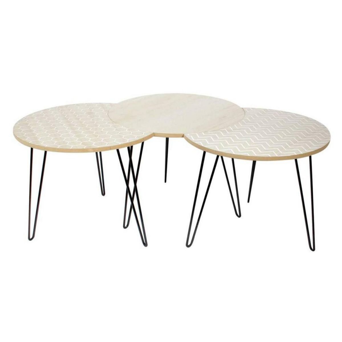 The Home Deco Factory Table basse modulable X3 blanc