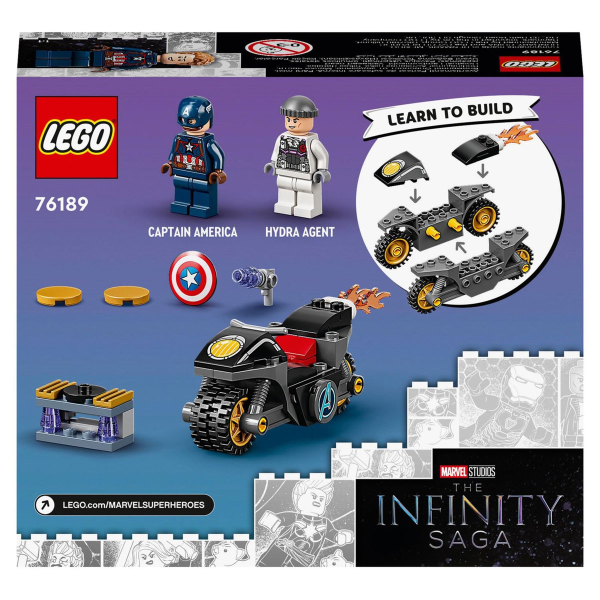 LEGO Marvel Super Heroes  76189 - The Infinity Saga - L&rsquo;affrontement entre Captain America et Hydra