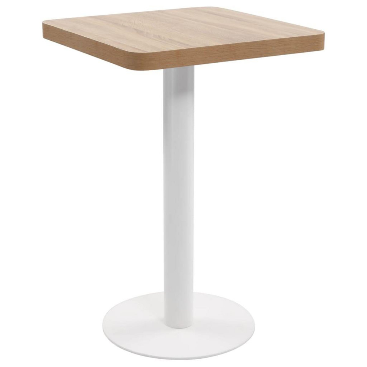 VIDAXL Table de bistro Marron clair 50x50 cm MDF