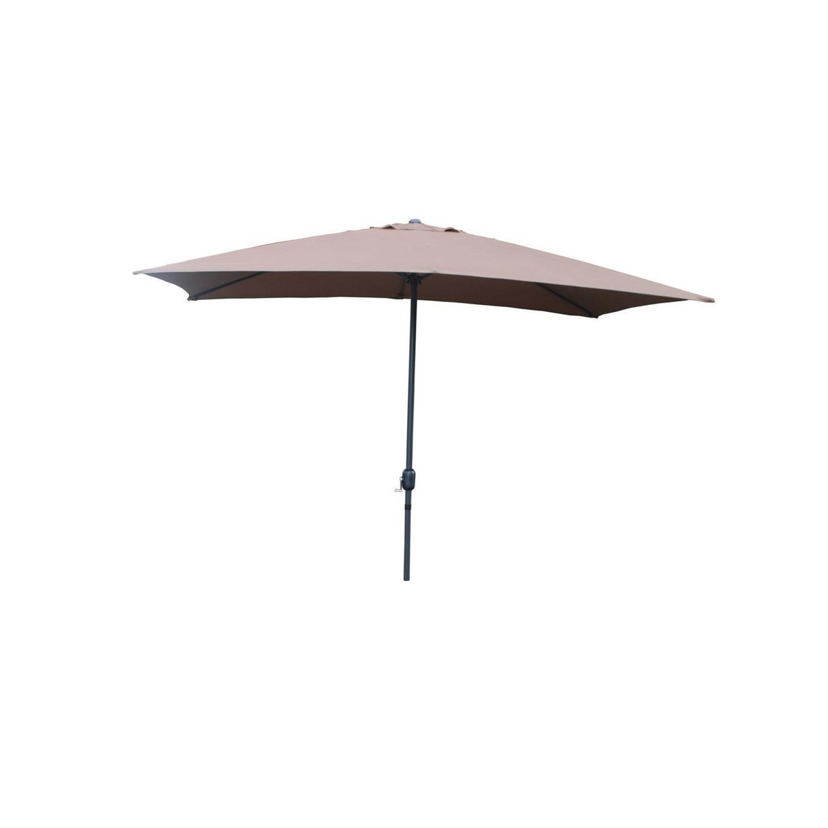 CONCEPT USINE Parasol droit rectangulaire 3 x 2 m chocolat SPEZIA