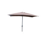 CONCEPT USINE Parasol droit rectangulaire 3 x 2 m chocolat SPEZIA