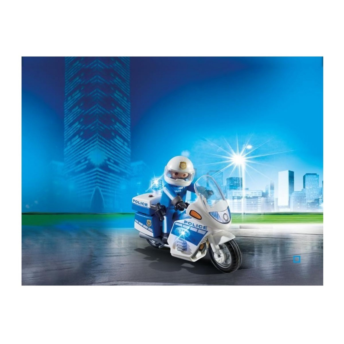 PLAYMOBIL 6923 - City Action - Moto de policier avec gyrophare 