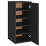 Voir la diapositive 2 : VIDAXL Armoire a chaussures Noir 32x35x70 cm Bois d'ingenierie