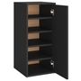 Voir la diapositive 2 : VIDAXL Armoire a chaussures Noir 32x35x70 cm Bois d'ingenierie