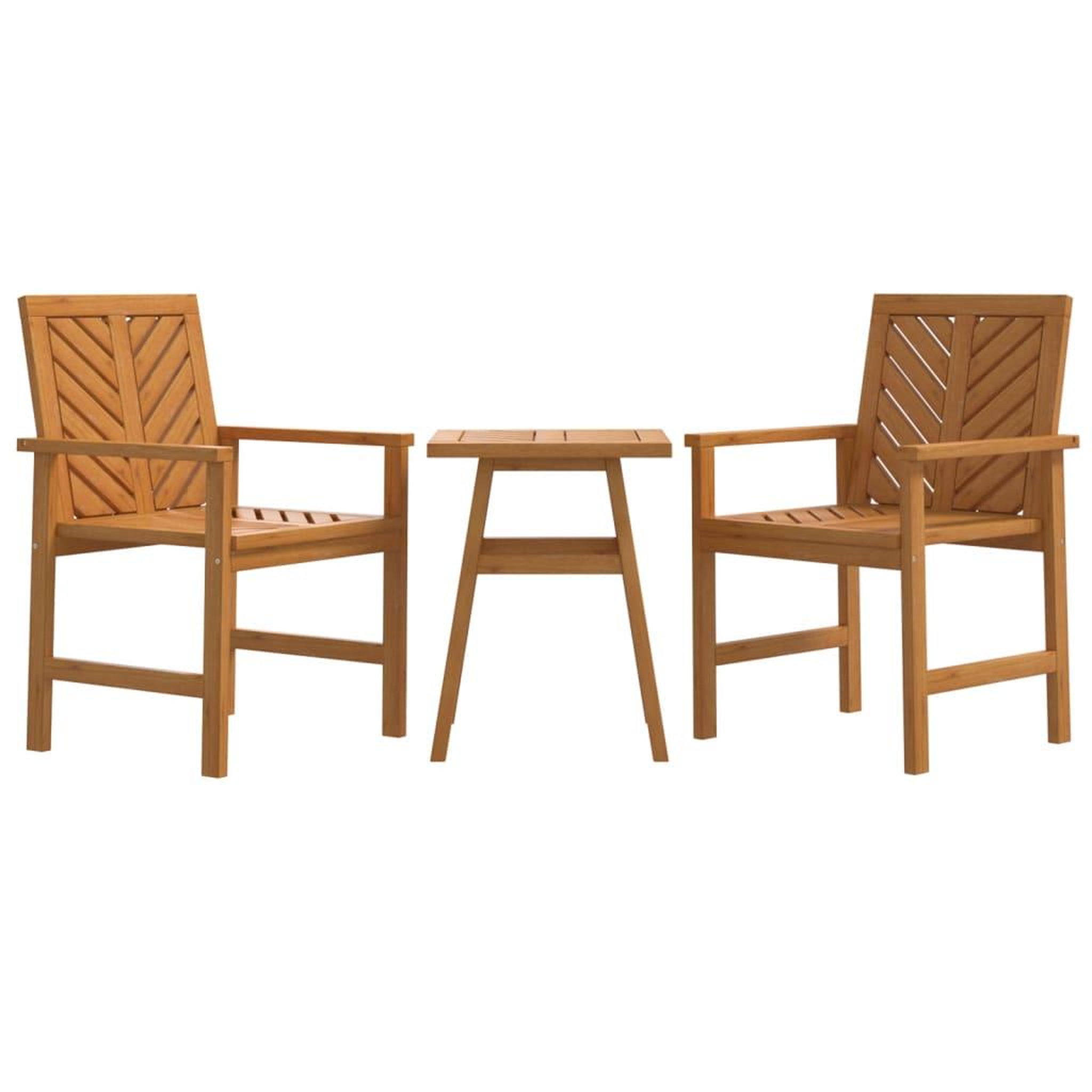 VIDAXL Ensemble de salon de jardin 3 pcs bois d'acacia solide