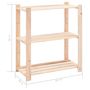 Voir la diapositive 6 : VIDAXL Etagere de stockage 3 niveaux 80x38x90 cm Pin solide 150 kg