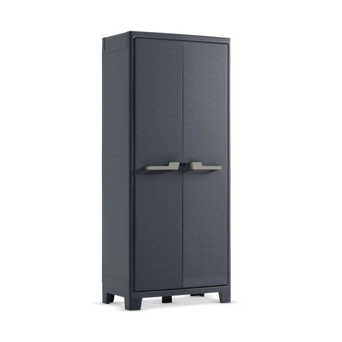 Keter Keter Armoire de rangement avec etageres Moby Gris graphite 182 cm