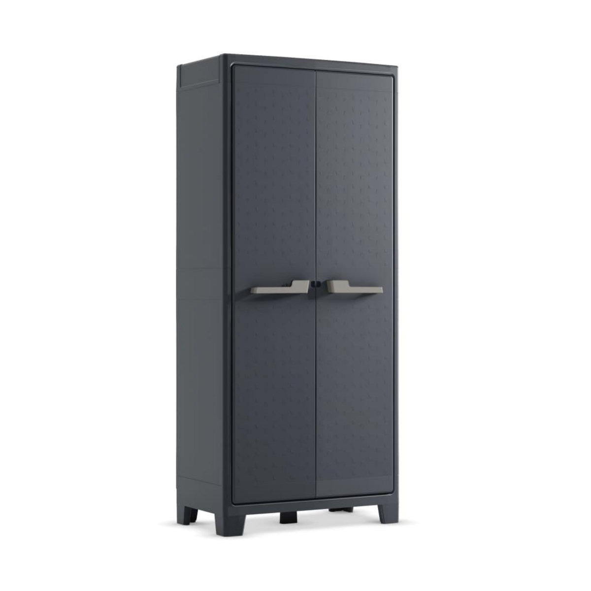 Keter Keter Armoire de rangement avec etageres Moby Gris graphite 182 cm