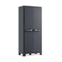 Voir la diapositive 2 : Keter Keter Armoire de rangement avec etageres Moby Gris graphite 182 cm