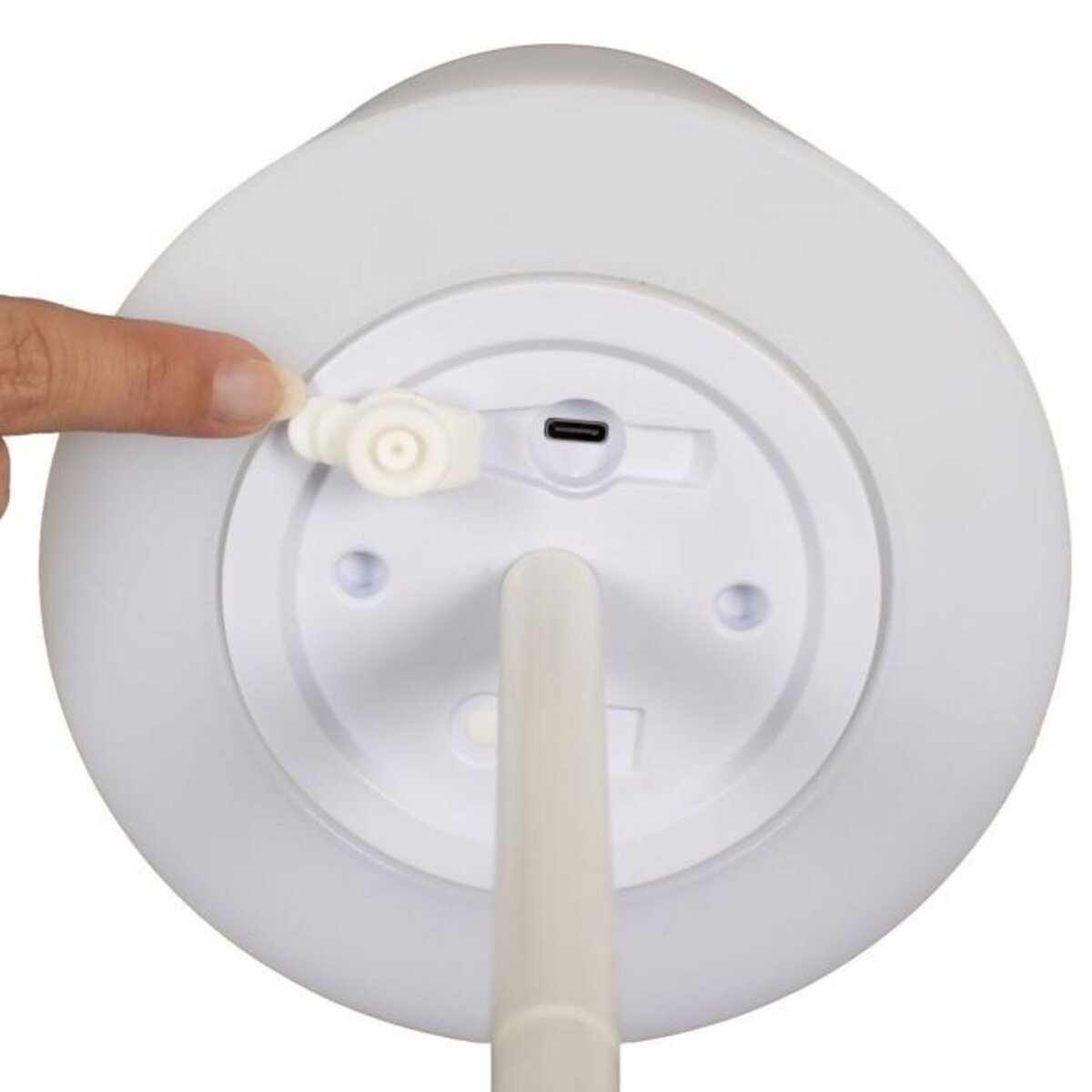 Paris Prix Lampe à Poser Extérieur  Rechargeable  40cm Blanc