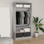 VIDAXL Garde-robe sonoma gris 100x50x200 cm bois d'ingenierie