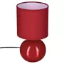 ATMOSPHERA Lampe à Poser Céramique  Boule  24cm Rouge