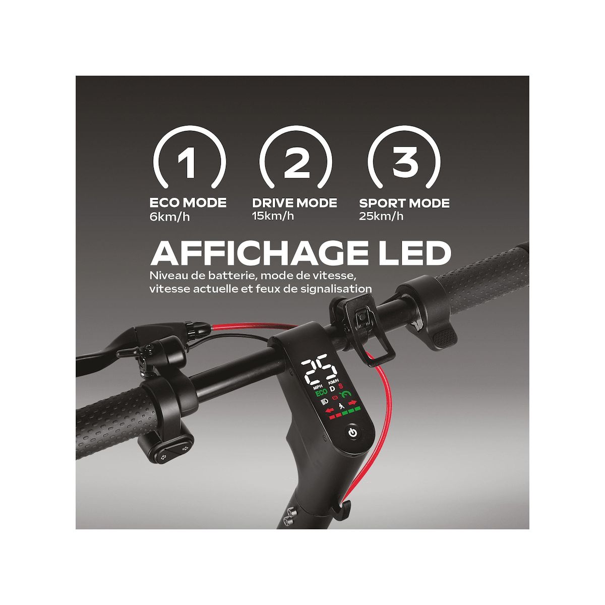 URBANGLIDE Trottinette électrique URBANGLIDE RIDE 100 PLUS RECONDITIONNE – 25 km/h – Autonomie 25 km – Batterie 36V 7,8Ah