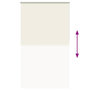 Voir la diapositive 5 : VIDAXL Store enrouleur occultant blanc casse 130x230 cm largeur tissu