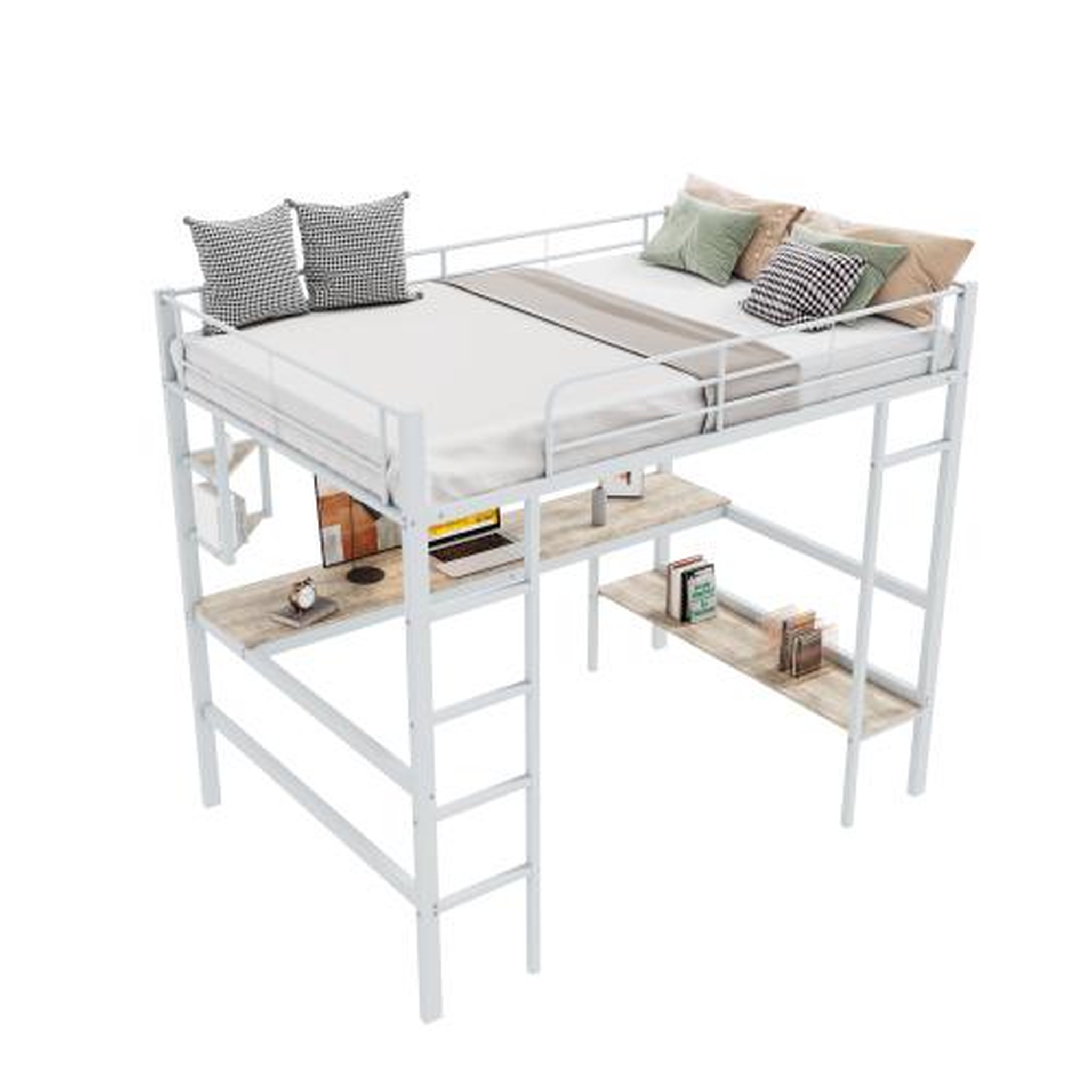 MERAX Lit mezzanine. Coloris disponibles : Noir, Blanc
