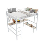 MERAX Lit mezzanine. Coloris disponibles : Noir, Blanc