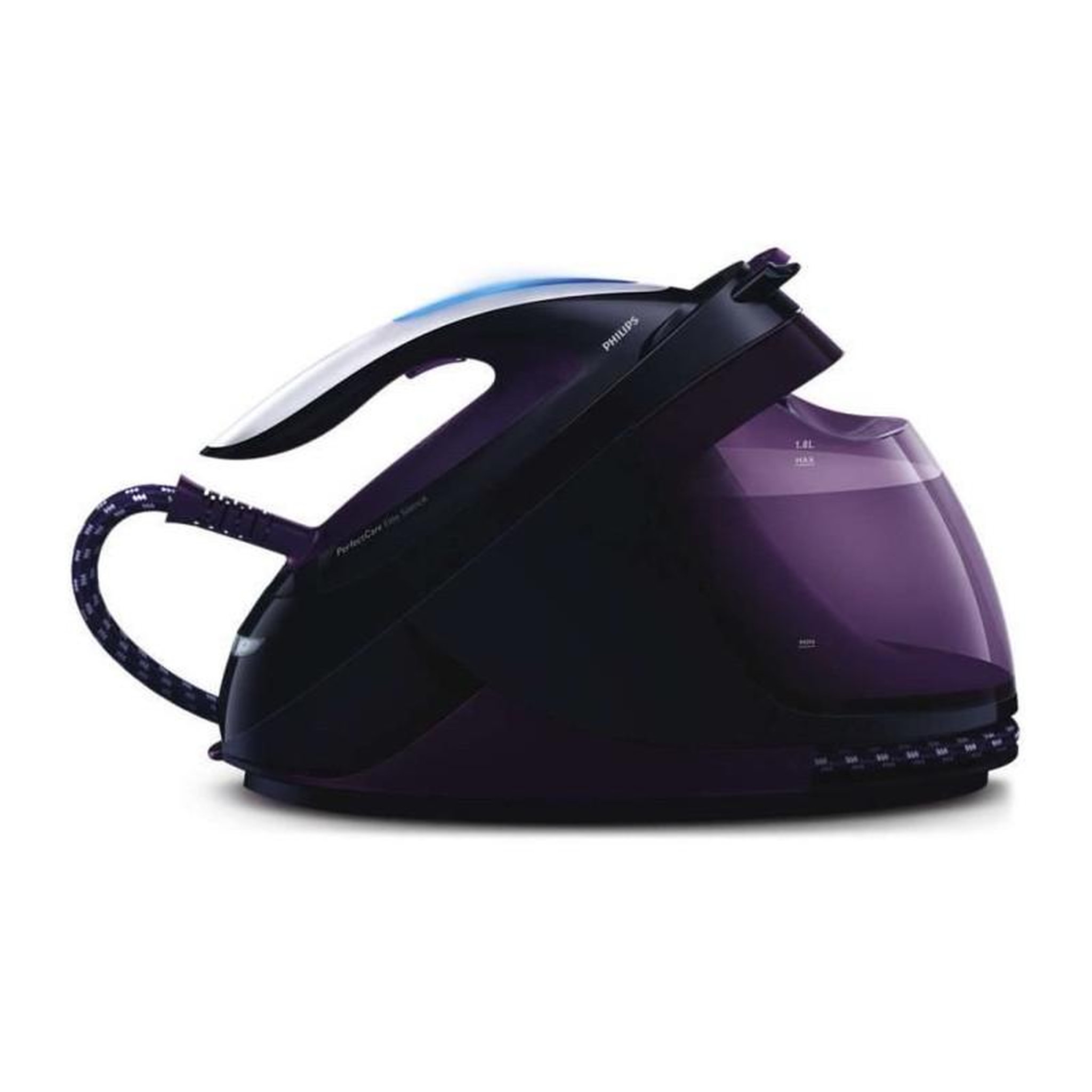 Philips Centrale Vapeur PHILIPS Elite GC9650/80 - sans reglage - 7,5 bar - 150 g/min - Effet pressing 500g - 1,8L - Violet