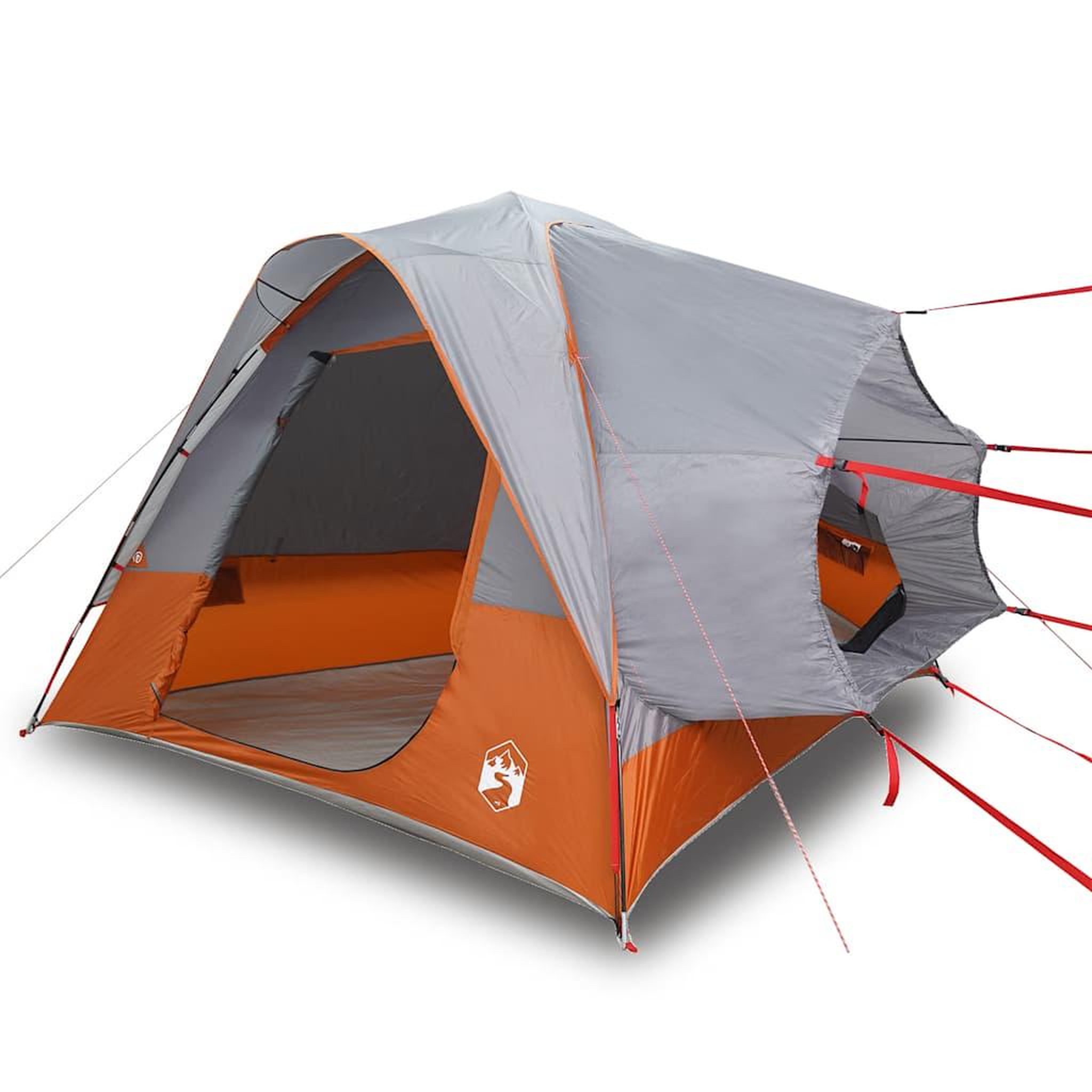 Voir la diapositive 2 : VIDAXL Tente de voiture 4 personnes gris et orange impermeable