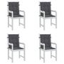 Voir la diapositive 4 : VIDAXL Coussins de chaise de jardin a dossier bas lot de 4 anthracite