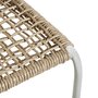 Voir la diapositive 3 : GARDENSTAR Chaise de jardin imitation osier naturel 