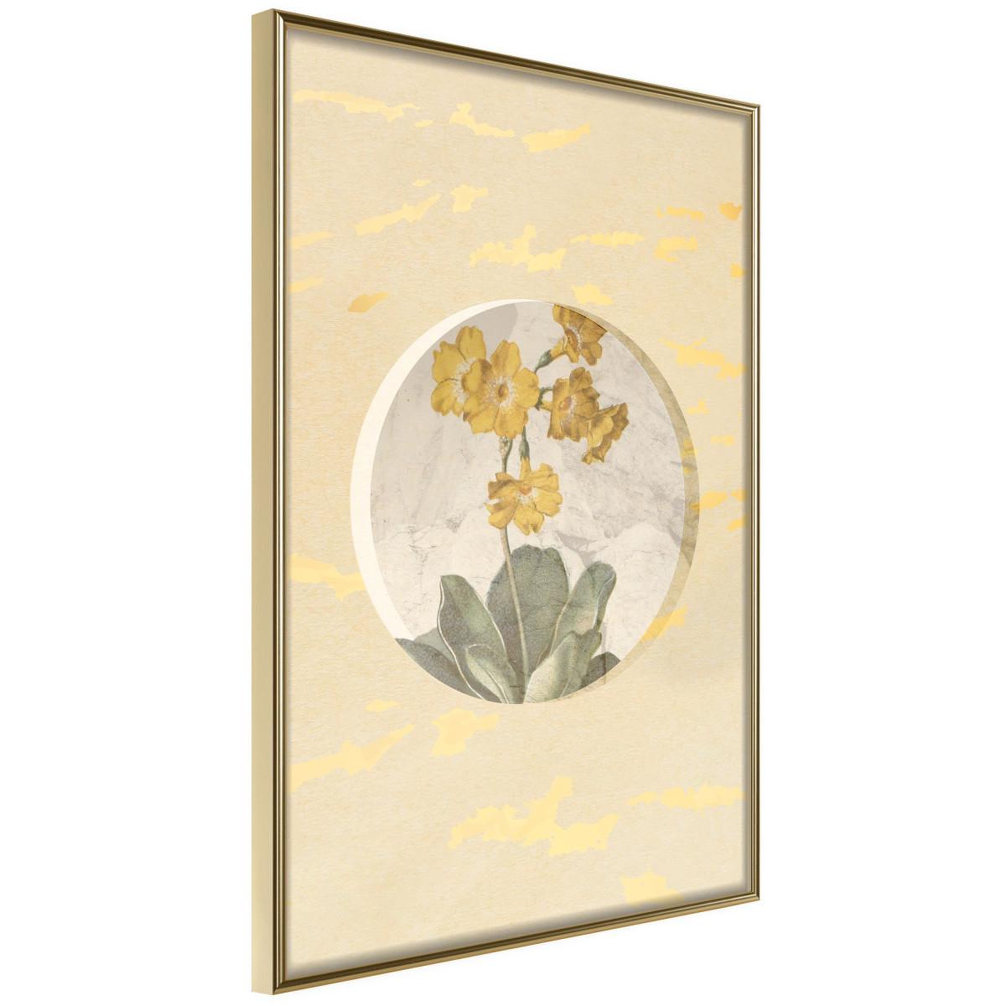 Voir la diapositive 1 : Paris Prix Affiche Murale Encadrée  Flowers and Marble