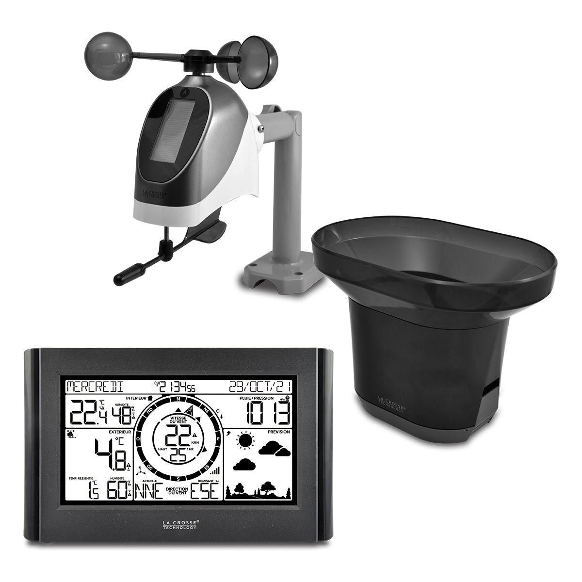 La crosse technology Station météo WS1652 Pro Noir