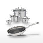 ELO Lot de 4 Faitouts Elo Relief Evolution et Poêle 24 cm