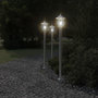 Voir la diapositive 3 : VIDAXL Lampadaire d'exterieur argente 120 cm acier inoxydable
