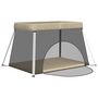 Voir la diapositive 4 : VIDAXL Parc pour bebe avec matelas Taupe Tissu de lin