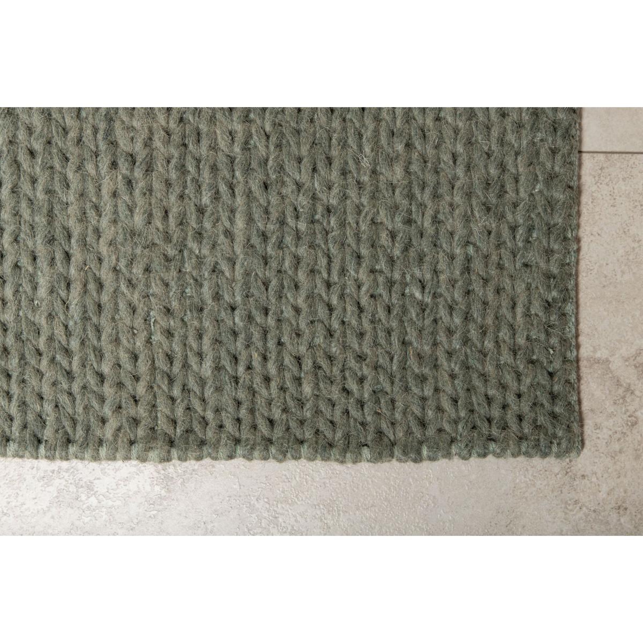 Voir la diapositive 4 : Paris Prix Tapis tressé en laine  marta  250x350cm vert